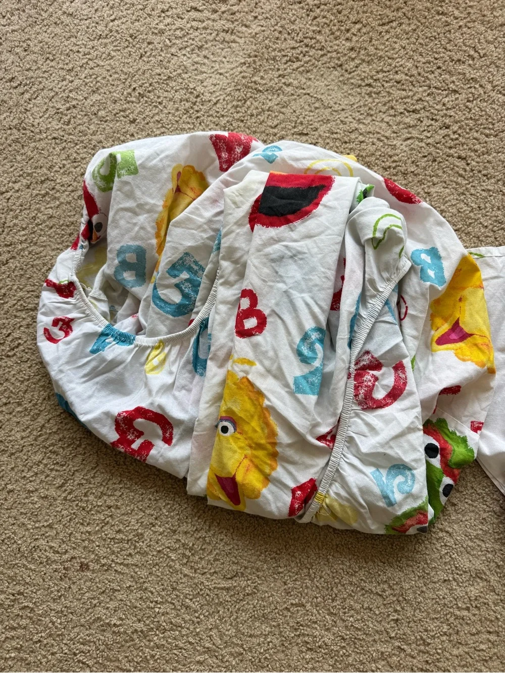 Vintage Sesame Street twin sheet